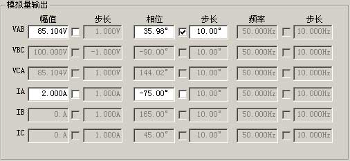 模拟量输出参数